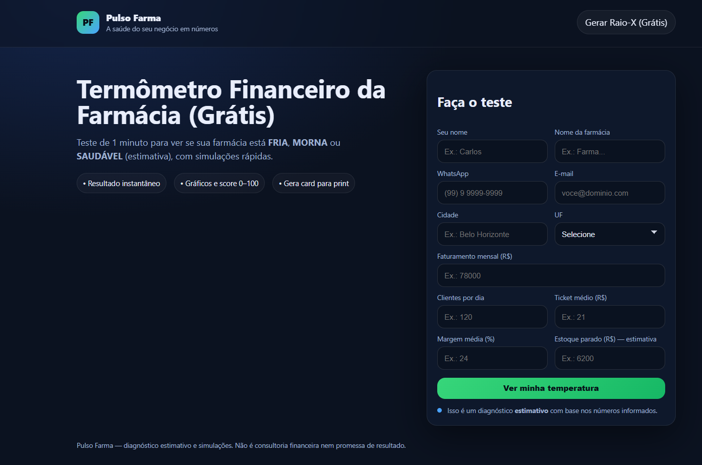Pulso Farma - Termômetro financeiro da farmácia